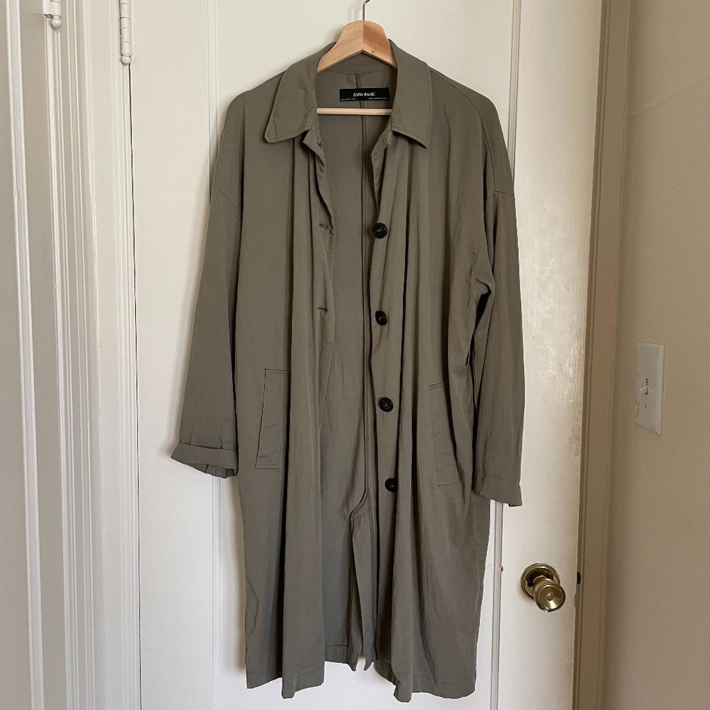 Zara duster, olive, sz M